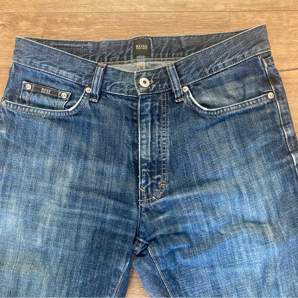 BOSS Hugo Boss Straight Leg Denim Jeans - Picture 3 of 11